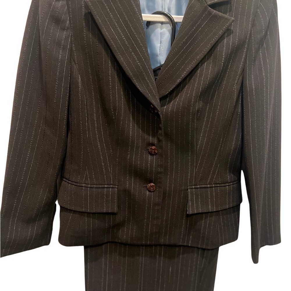 Liz Claiborne Brown Pinstripe Women's Suit